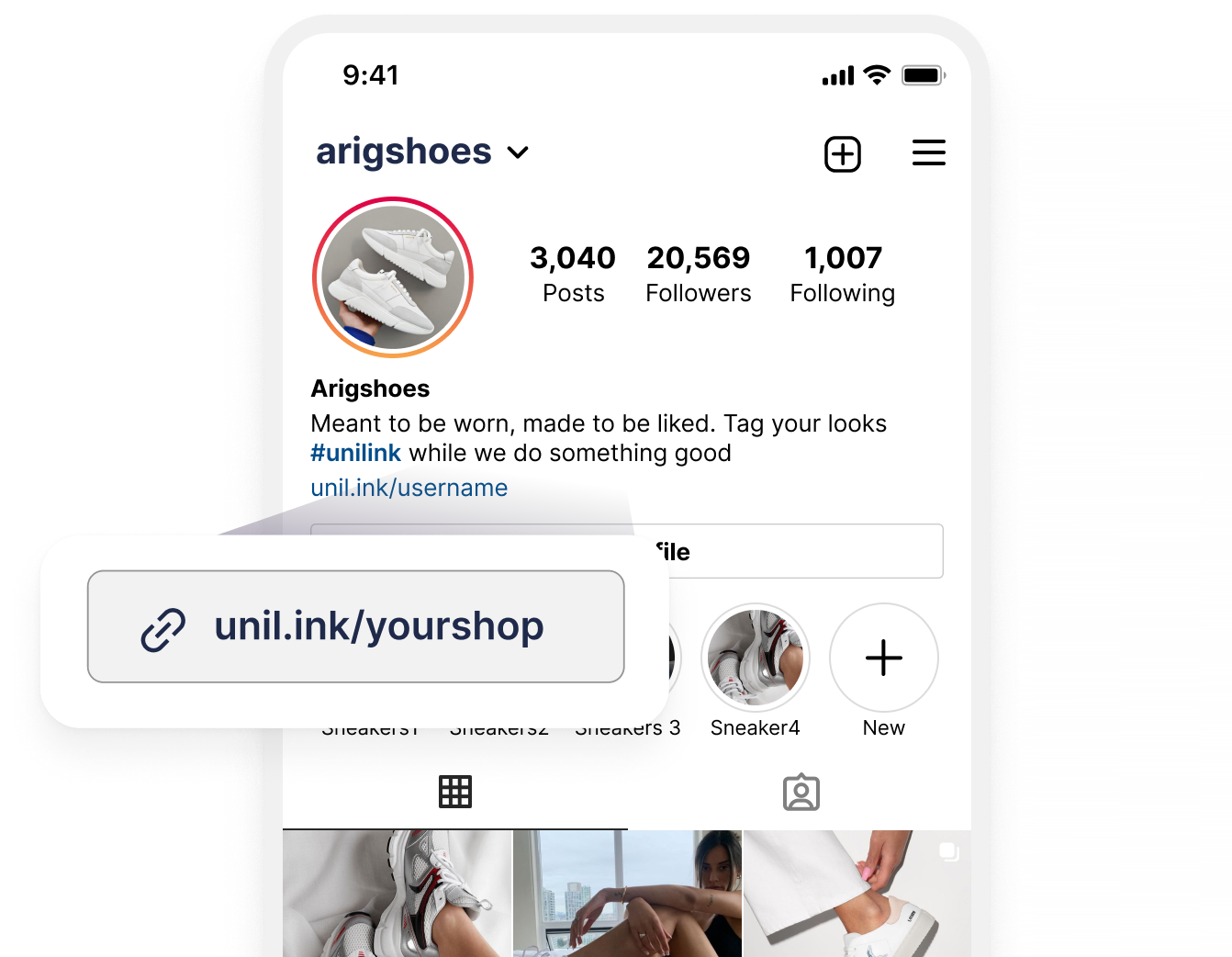 UniLink Instagram link in bio